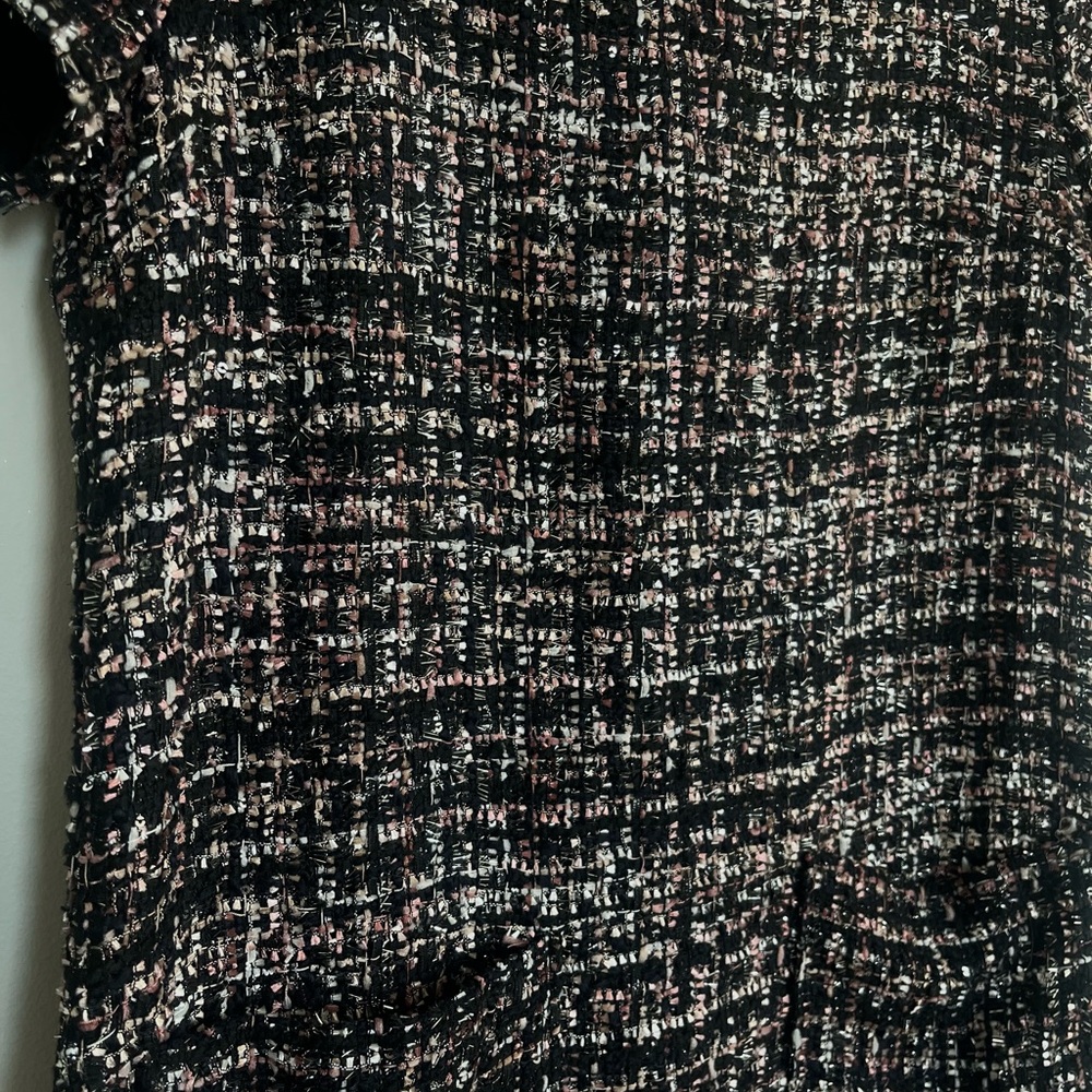 Pink Sparkly Tweed Mini Dress - Picture 2 of 6